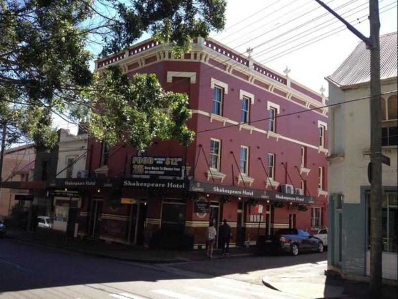 Shakespeare Hotel Surry Hills Eksteriør billede